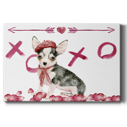 Puppy Valentine Collection A - Canvas Art Print