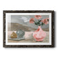 Vase of Pink Flowers VI - Barnwood Framed Art Print
