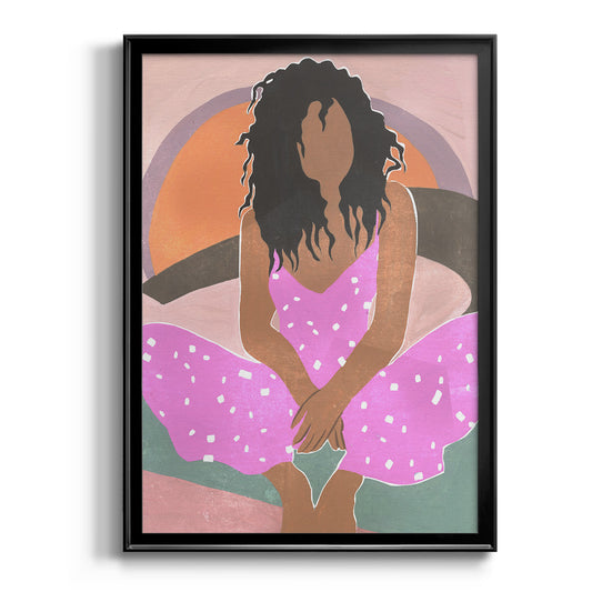 Curly Lady IV - Modern Framed Canvas Print
