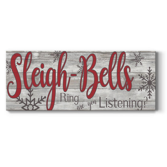 Sleigh Bells Premium Gallery Wrapped Canvas - Ready to Hang