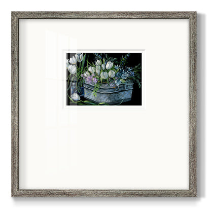 Wild Tulips Premium Framed Print Double Matboard