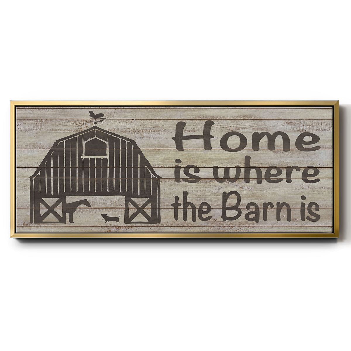 Home & Farm III - Floater Framed Canvas Print