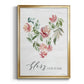 Paradise Floral Heart - Modern Framed Canvas Print