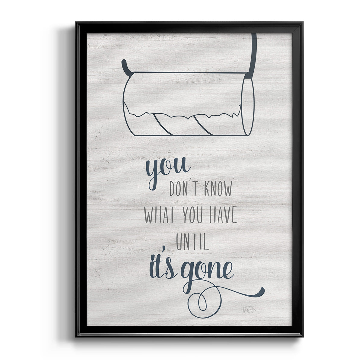 Until It's Gone - Modern Framed Canvas Print