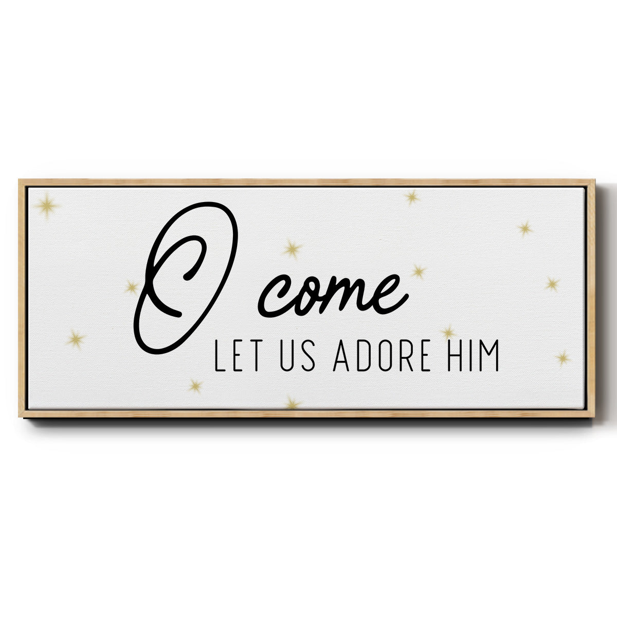 O Come - Floater Framed Canvas Print