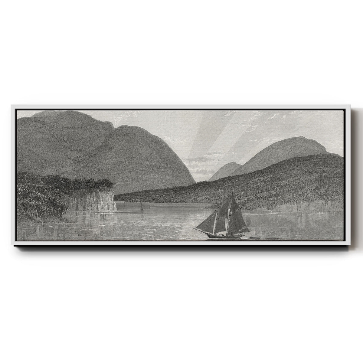Mount Desert, Coast of Maine - Floater Framed Canvas Print