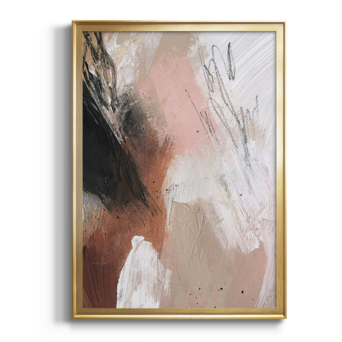 Unbleached Neutrals I - Modern Framed Canvas Print