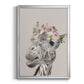 Peek A Boo Giraffe I - Modern Framed Canvas Print