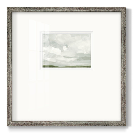 Gray Stone Sky IV - Double Matboard Framed Print