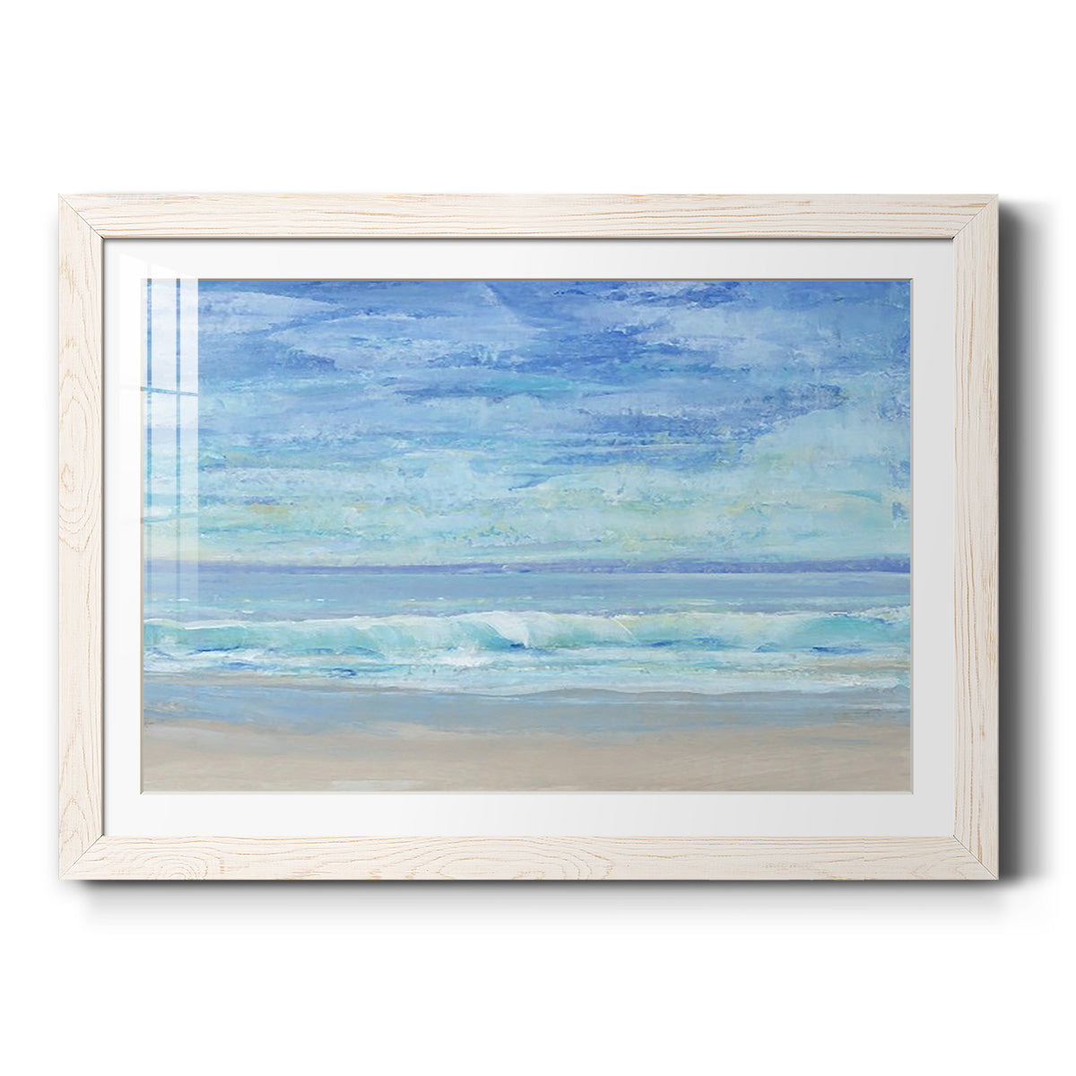 Rolling Surf I - Barnwood Framed Art Print