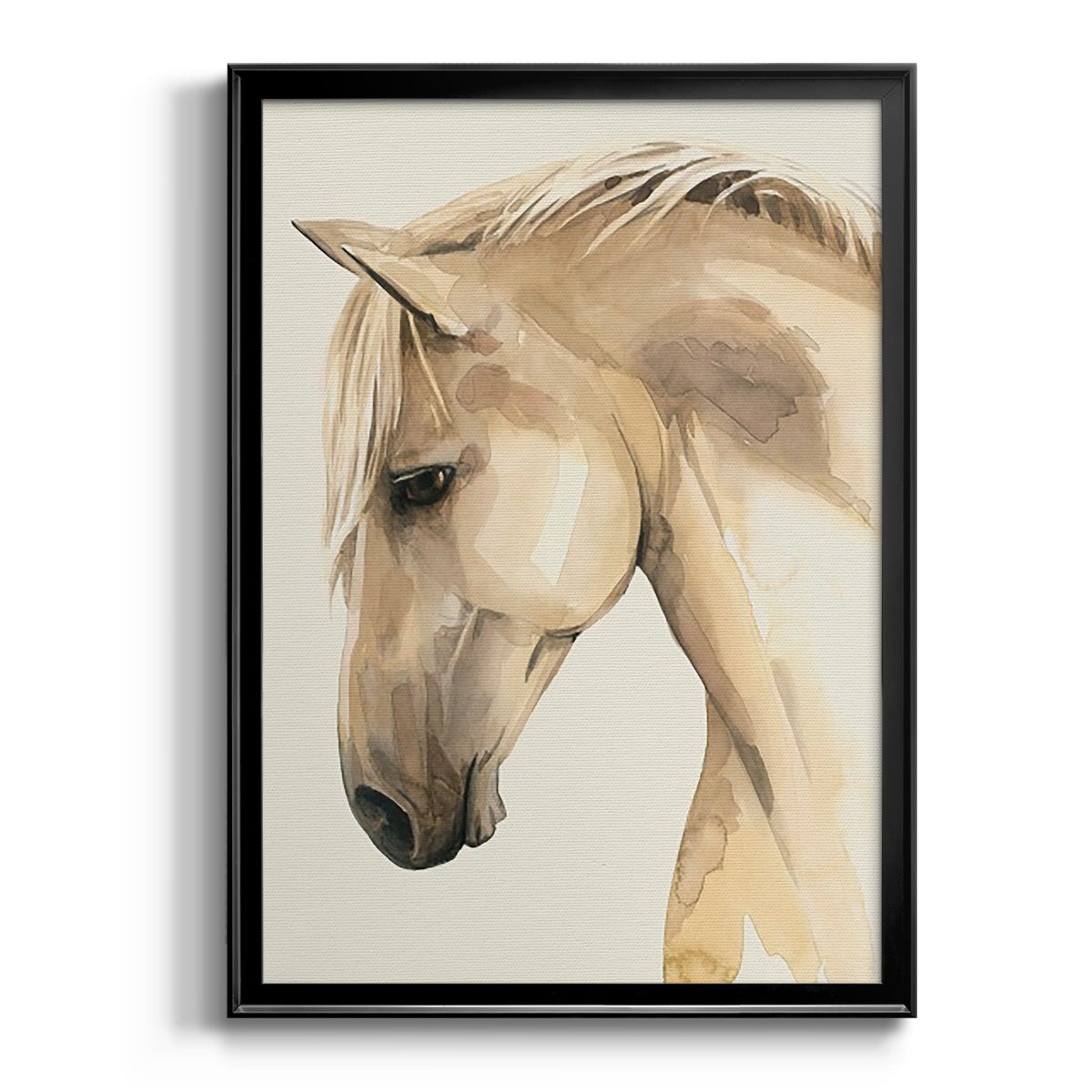 Golden Palomino II - Modern Framed Canvas Print