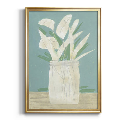 Muted Spring Arrangement IV - Modern Framed Canvas Print