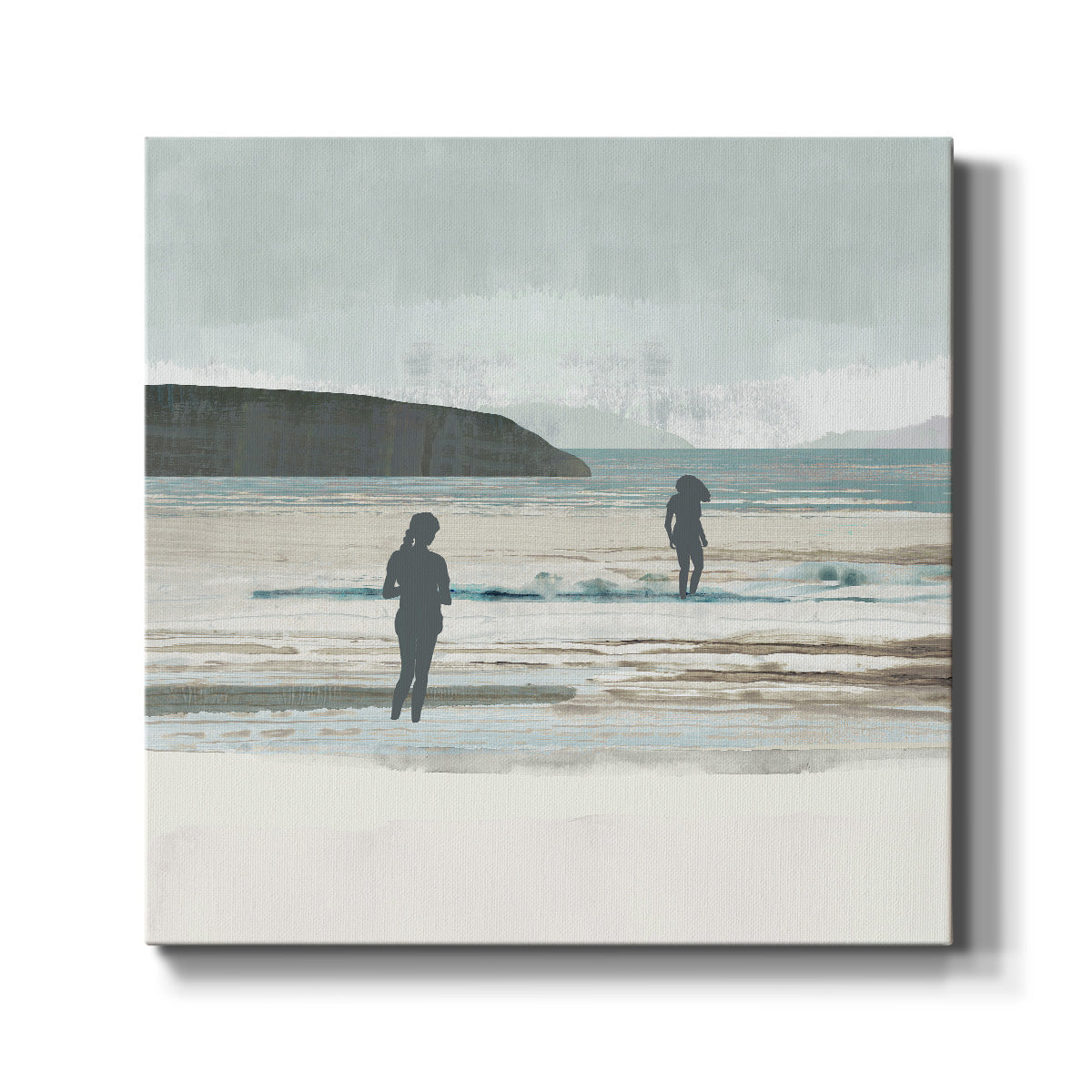 Beach Walking II-Premium Gallery Wrapped Canvas - Ready to Hang