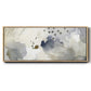 Dried Bergamot in Mist II - Floater Framed Canvas Print