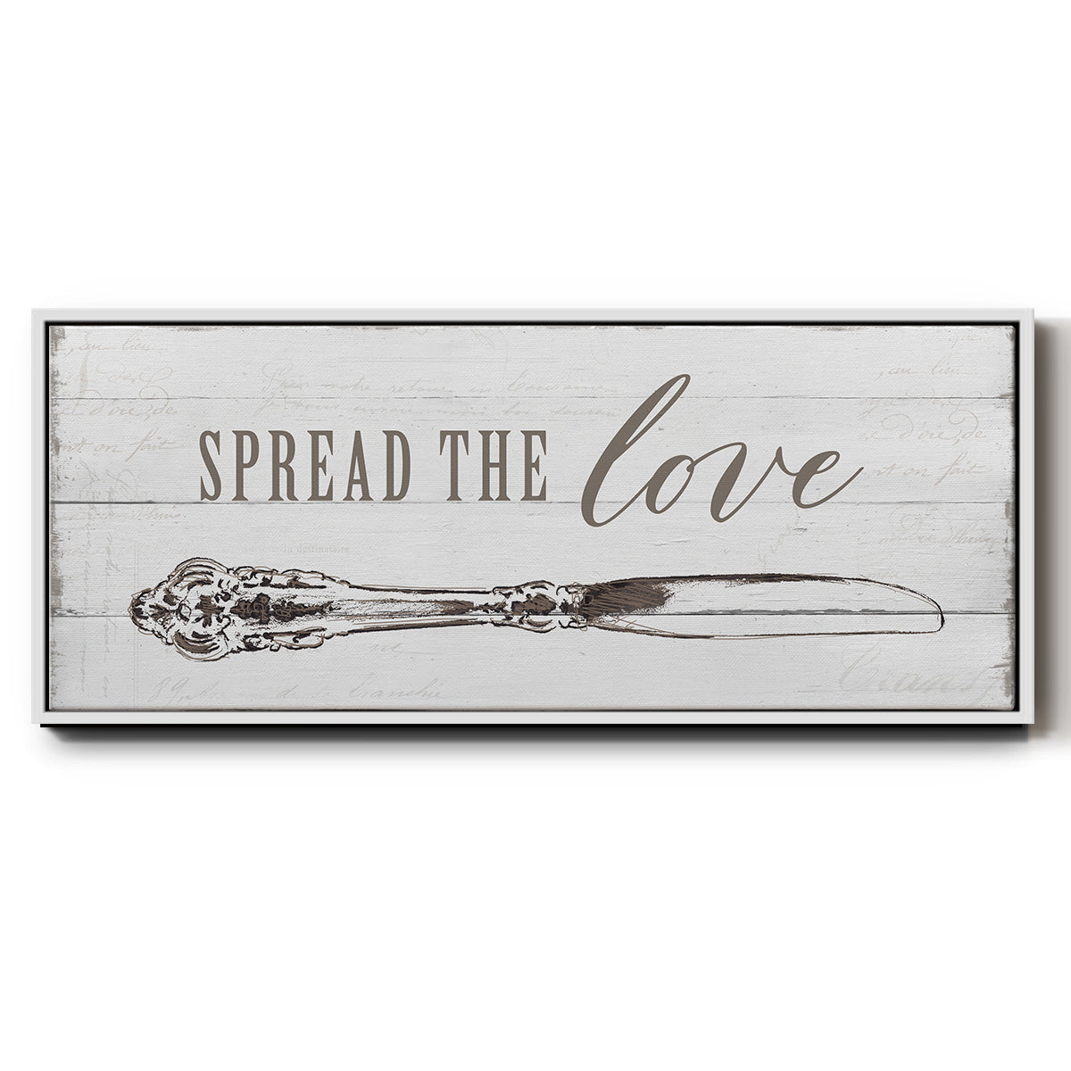 Spread the Love - Floater Framed Canvas Print