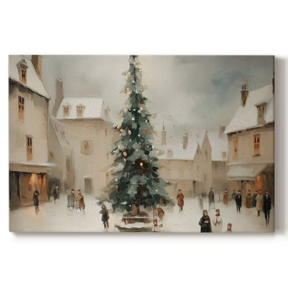Tinsel-Gold Fir at Eve - Canvas Art Print