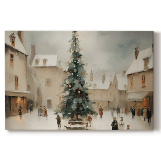 Tinsel-Gold Fir at Eve - Canvas Art Print