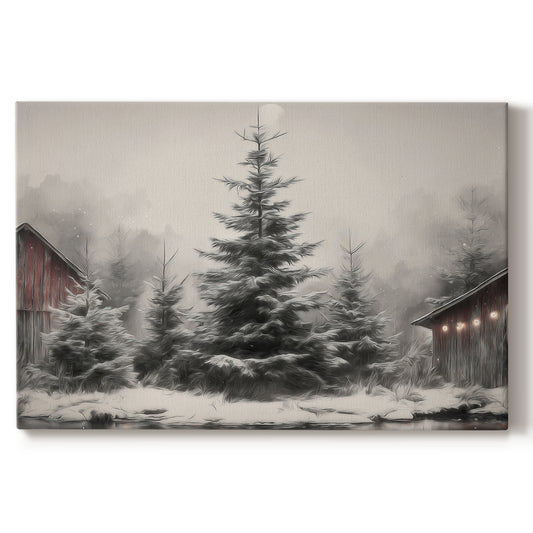 Pale Winter Night Serenade - Canvas Art Print