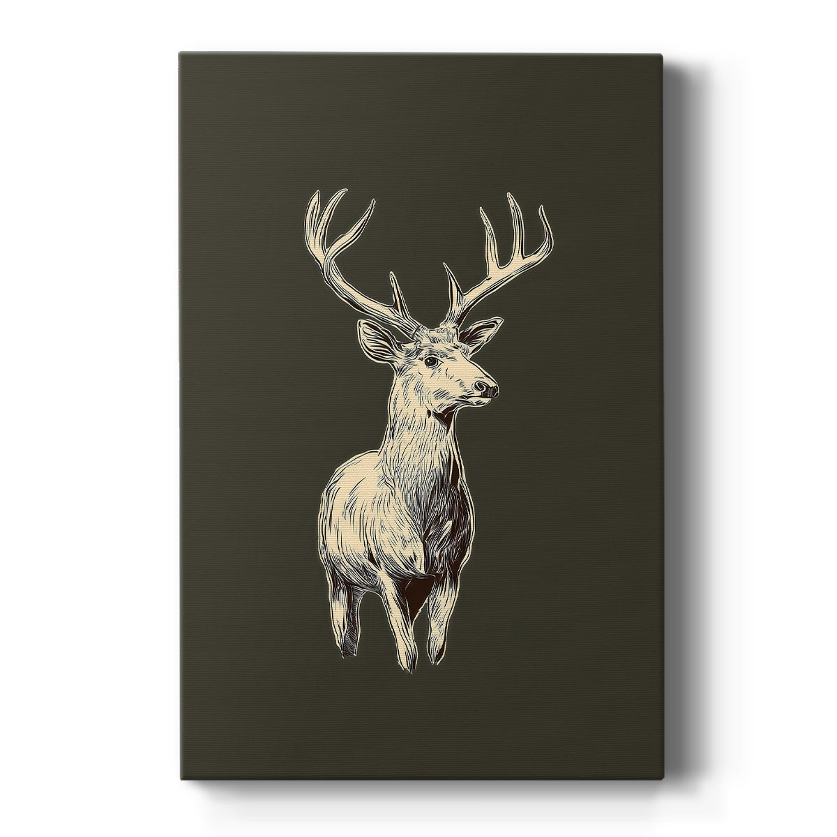 Pale Winter Candle Parish - Canvas Art Print