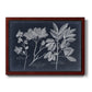 Foliage on Navy VI Premium Framed Canvas- Ready to Hang