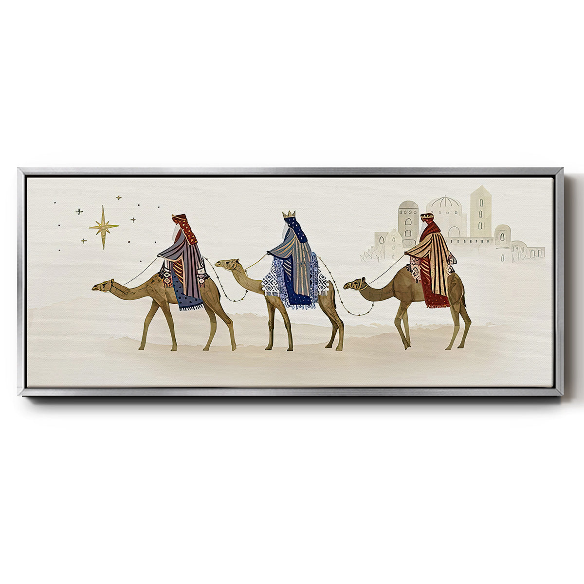 Away in a Manger Collection D - Floater Framed Canvas Print