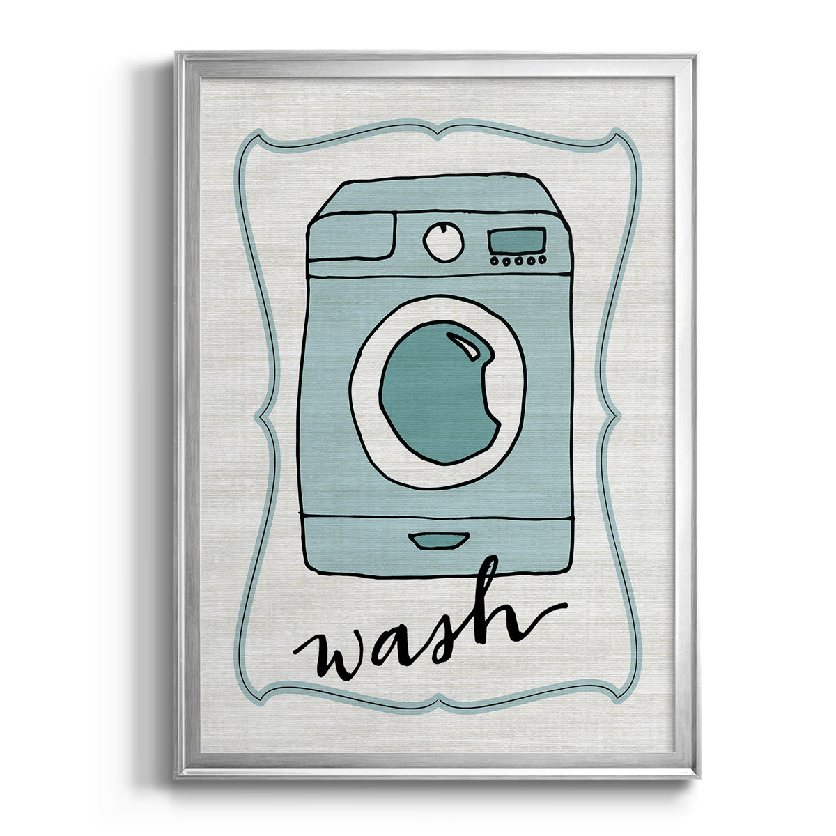 Wash - Modern Framed Canvas Print