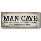 Man Cave Good Times - Floater Framed Canvas Print