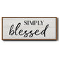 Simply - Floater Framed Canvas Print