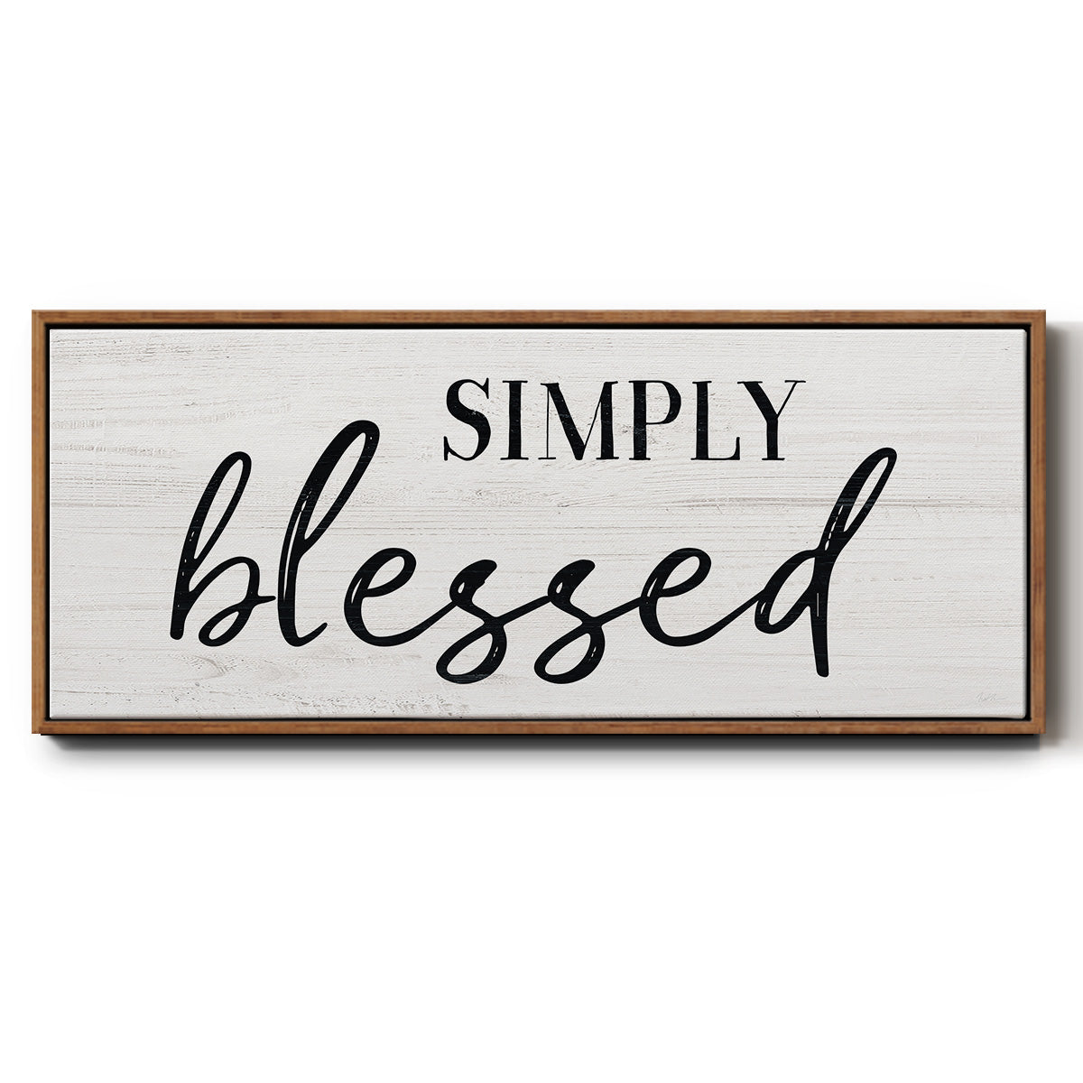 Simply - Floater Framed Canvas Print