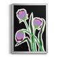 Pop Flowers II - Modern Framed Canvas Print