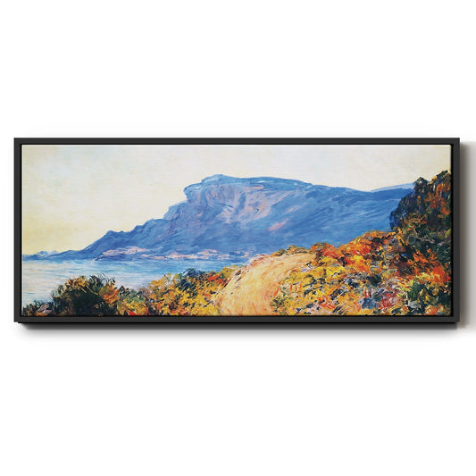 The Red Road at Cap Martin, Near Menton, 1884 - Floater Framed Canvas Print