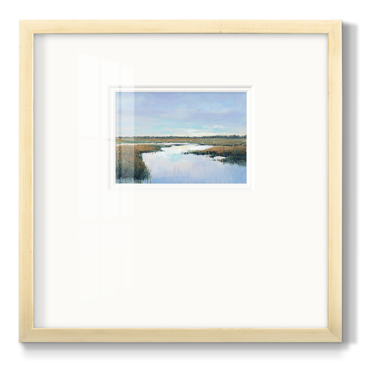 Coastal Plains I - Double Matboard Framed Print