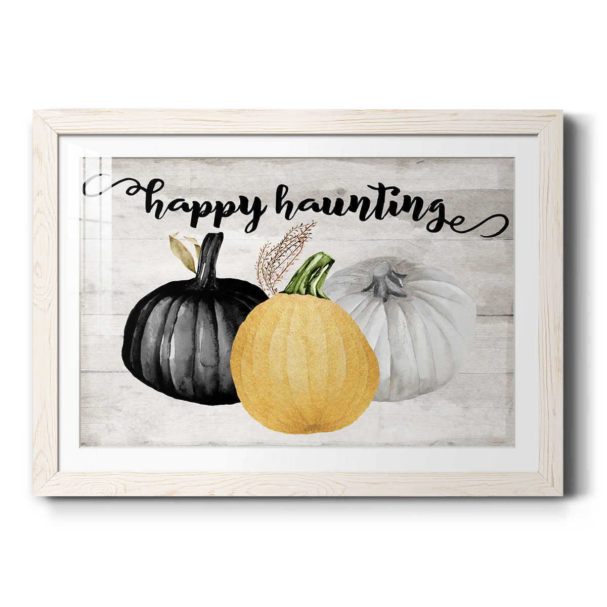 Happy Haunting - Barnwood Framed Art Print