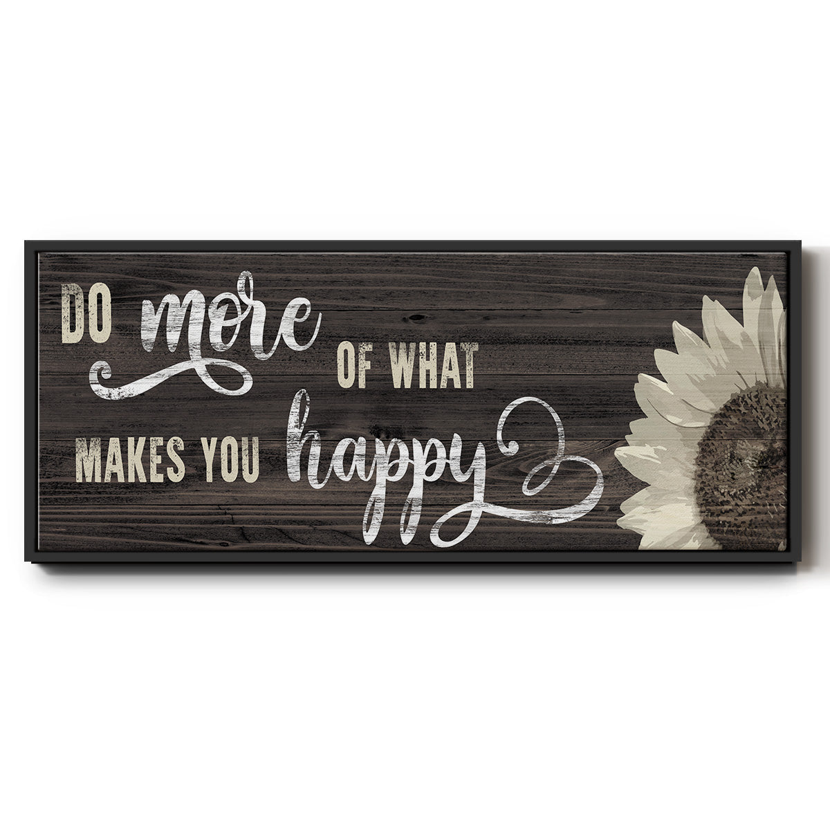 Makes You Happy - Floater Framed Canvas Print