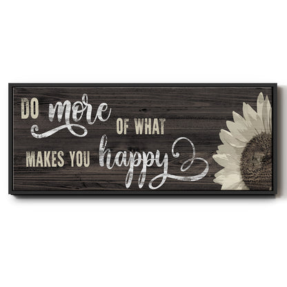 Makes You Happy - Floater Framed Canvas Print