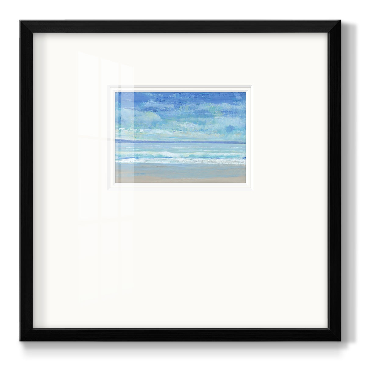 Rolling Surf II Premium Framed Print Double Matboard