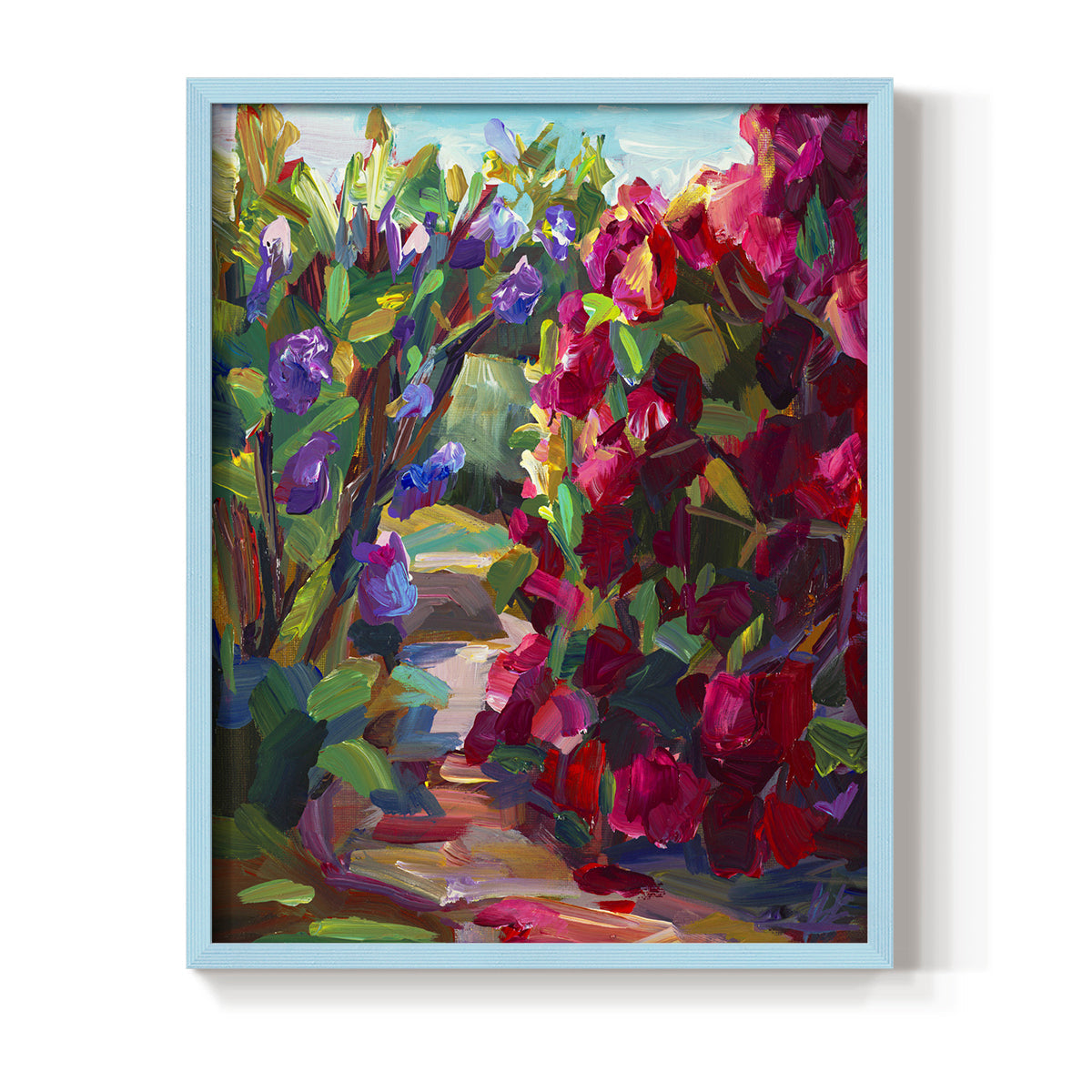 Lilacs & Rhodies - Restickable Framed Art Print