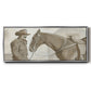 Work Friends II - Floater Framed Canvas Print
