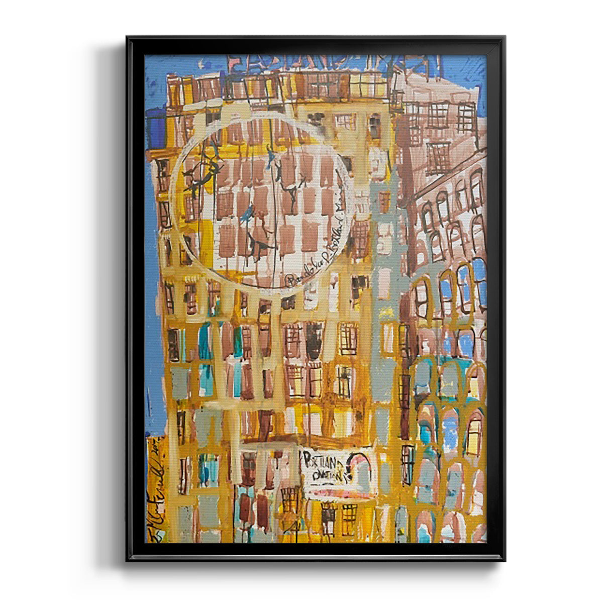 Bandaloo II - Modern Framed Canvas Print