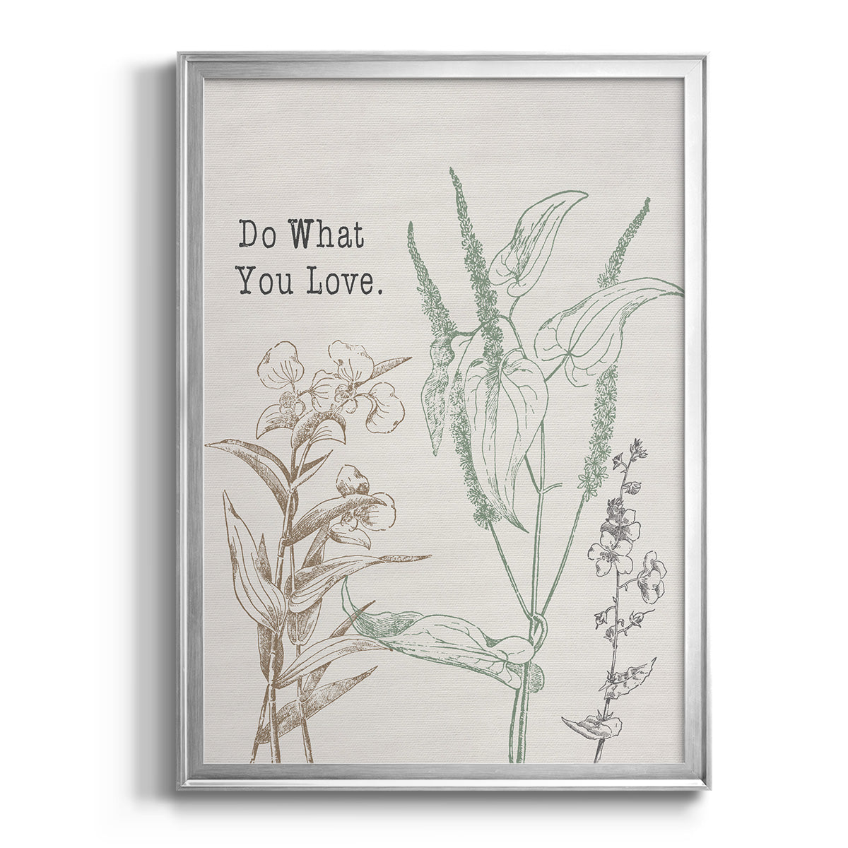 Do What You Love - Modern Framed Canvas Print