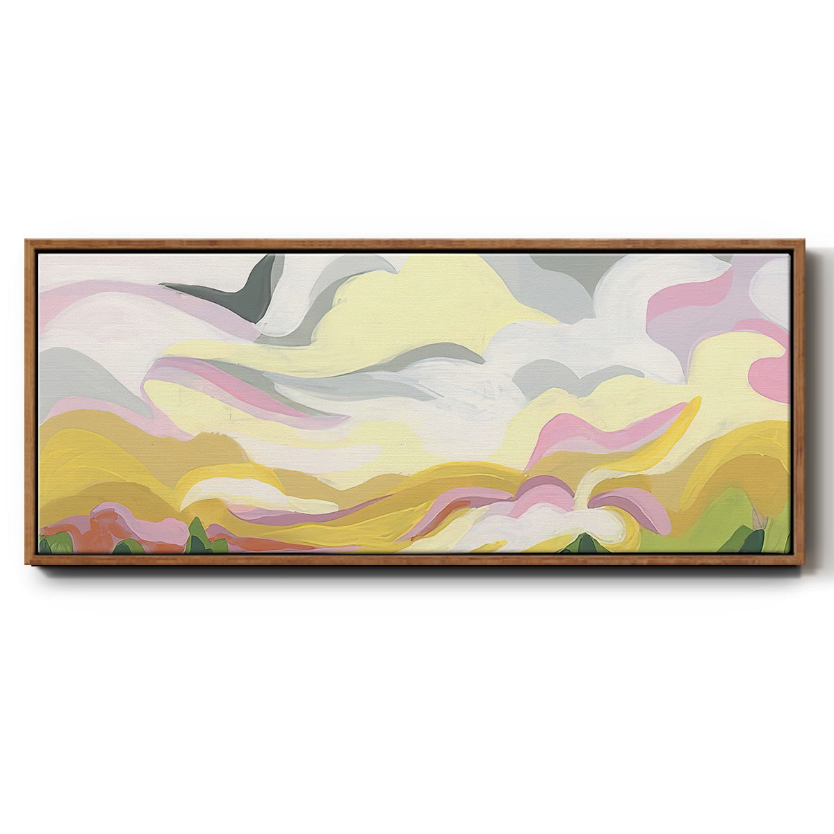 Valley Swirl II - Floater Framed Canvas Print