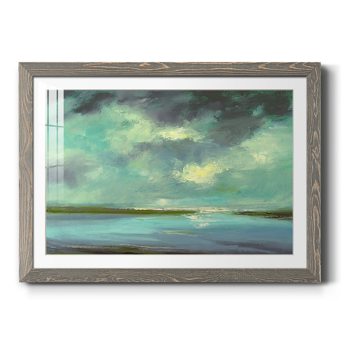 Lagoon - Barnwood Framed Art Print