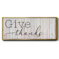 Give Thanks - Floater Framed Canvas Print