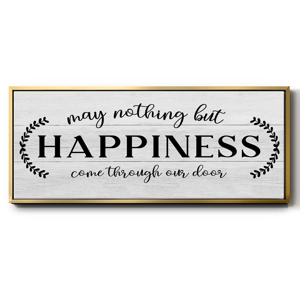 Through Our Door - Floater Framed Canvas Print