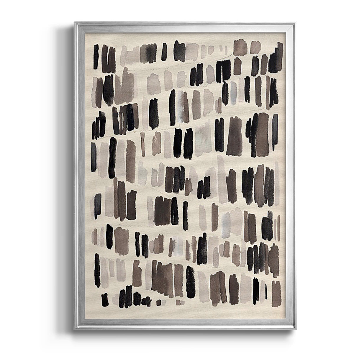 Chalk and Flint I - Modern Framed Canvas Print