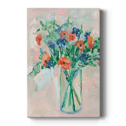 Painterly Soft Bouquet II - Canvas Art Print