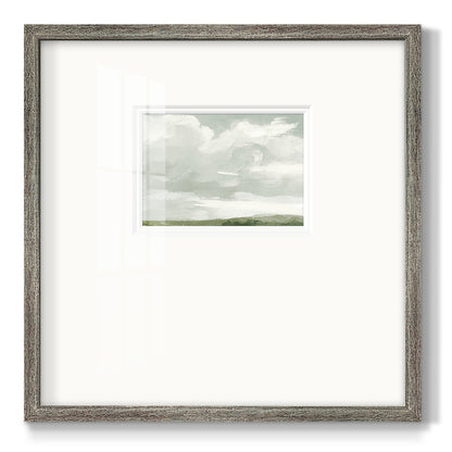 Gray Stone Sky III Premium Framed Print Double Matboard