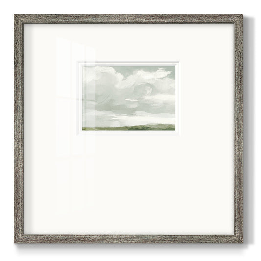 Gray Stone Sky III - Double Matboard Framed Print