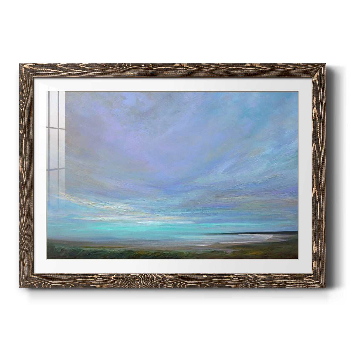 Coastal Views III - Barnwood Framed Art Print