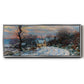Road to Giverny in Winter, 1885 - Floater Framed Canvas Print